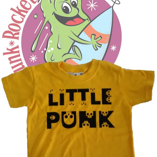 camiseta little punk amarilla