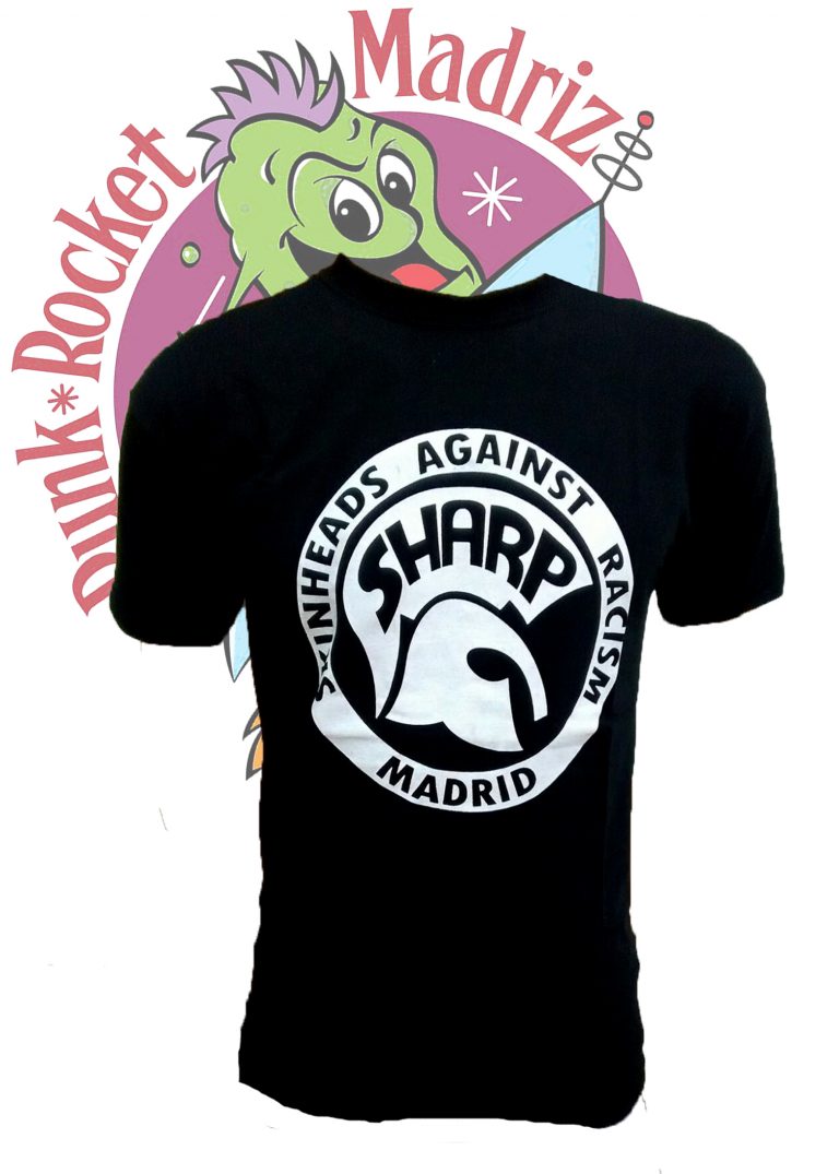 CAMISETA SHARP MADRID NEGRA UNISEX