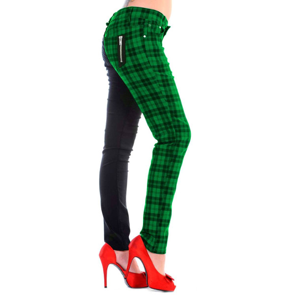 pantalon elastico escoces verde