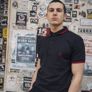 POLO HTH NEGRO DETALLE GRANATE