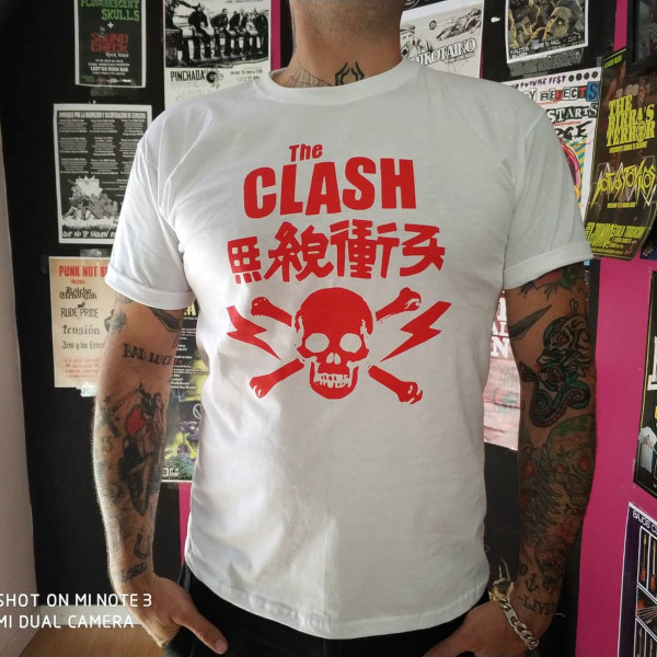 camiseta the clash japon blanca
