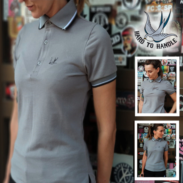polo hth gris chica