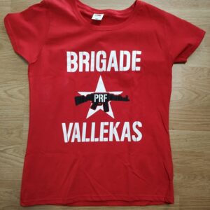 Camiseta brigade vallekas roja chica