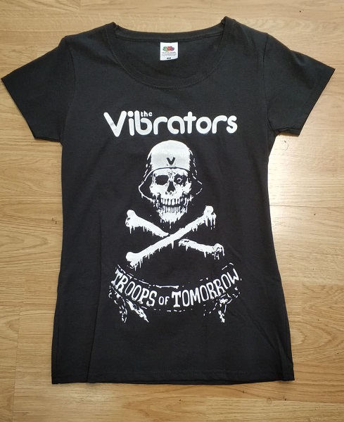 camiseta vibrators negra chica