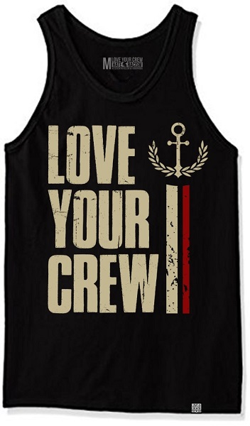 camiseta love your crew tirantes ancla