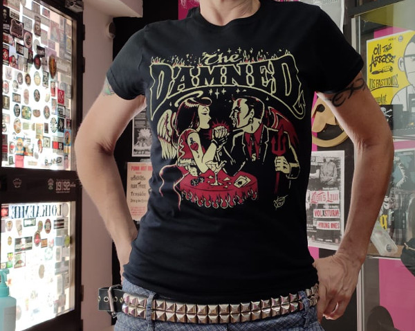 camiseta the damned chica