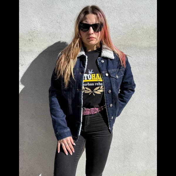 CAZADORA VAQUERA CON BORREGO HARD TO HANDLE CHICA