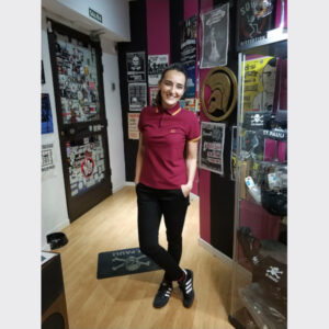 POLO HARD TO HANDLE GRANATE DETALLE ORO CHICA