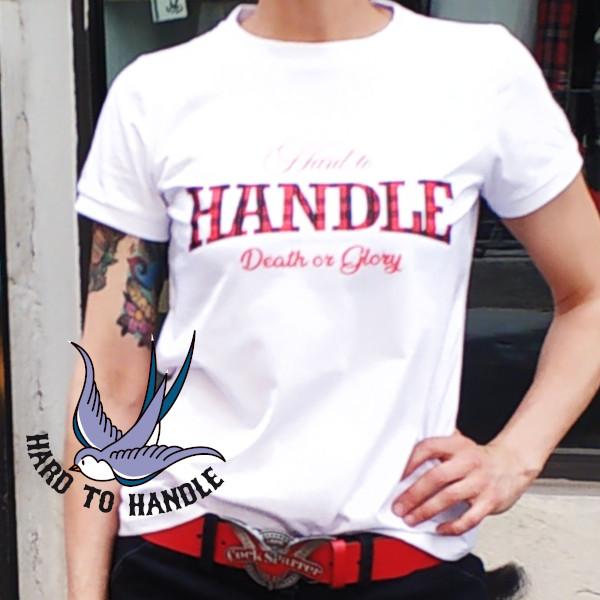 camiseta chica blanca death or glory hard to handle d