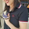 POLO NEGRO DETALLE ROJO/BLANCO HARD TO HANDLE CHICA