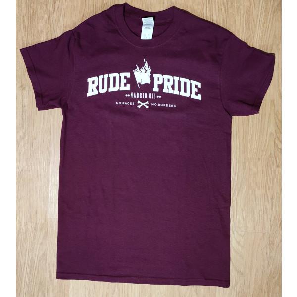 camiseta Rude Pride no borders granate