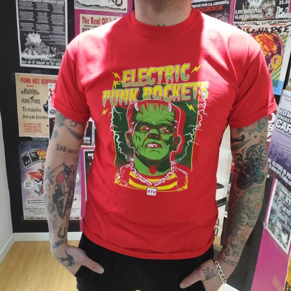 camiseta electric punk rockets roja