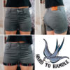 pantalon short vaquero gris hth