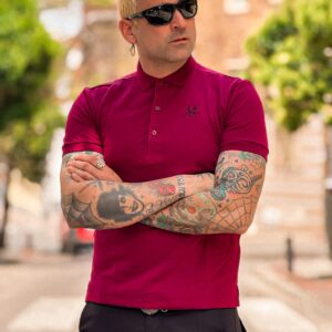 POLO GRANATE LISO HARD TO HANDLE