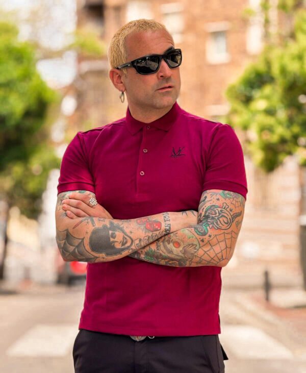 POLO GRANATE LISO HARD TO HANDLE