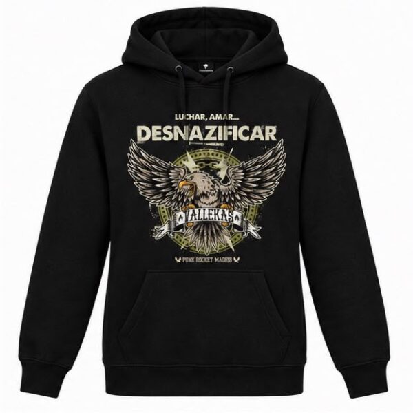 SUDADERA DESNAZIFICAR UNISEX CON CAPUCHA