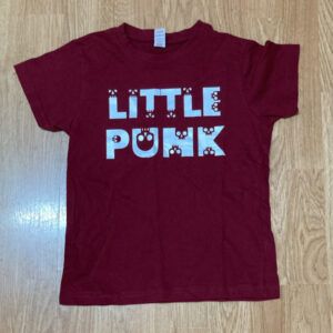Camiseta little punk granate