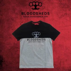 Camiseta Bloodsheds bicolor negro gris CAMISETA BLOODSHEDS BICOLOR NEGRA