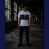 CAMISETA BLOODSHEDS BICOLOR BLANCA