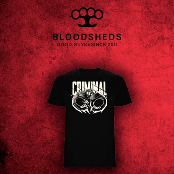 CAMISETA BLOODSHEDS CRIMINAL ESPOSAS