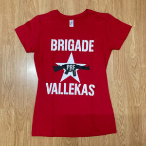 Camiseta Brigade Vallekas roja chica