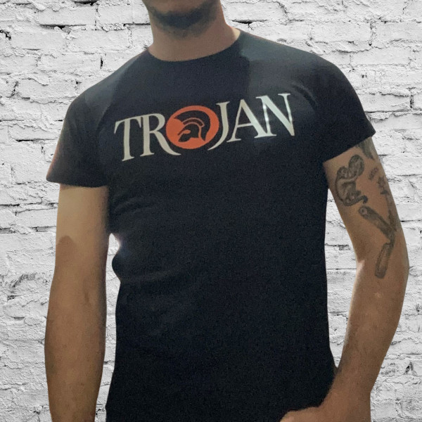 Camiseta trojan logo naranja