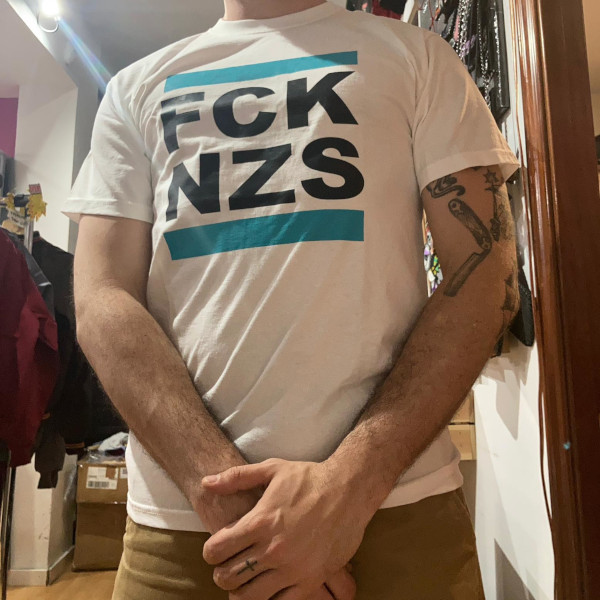camiseta fck nzs blanca
