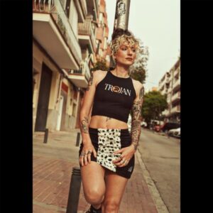 FALDA NEGRA ANTELINA TIRA VACA HTH