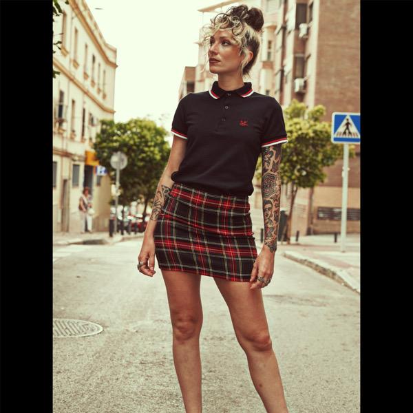 FALDA ESCOCESA NEGRA CORTA HARD TO HANDLE