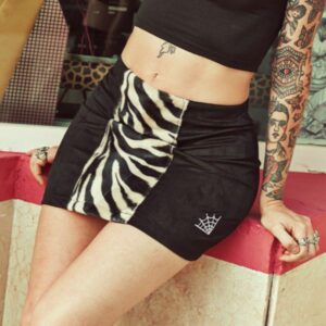 FALDA NEGRA ANTELINA TIRA CEBRA HTH
