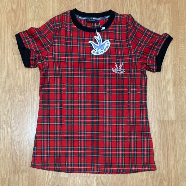 CAMISETA ESCOCESA ROJA CHICA HTH
