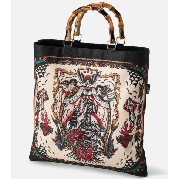 totebag rock of ages-costado BOLSA TOTEBAG ROCK OF AGES