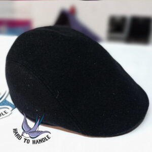 GORRA IMPERMEABLE FLATCAP PLANA NEGRA HTH