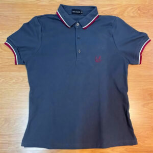 POLO GRIS DETALLE ROJO/BLANCO CHICA HTH