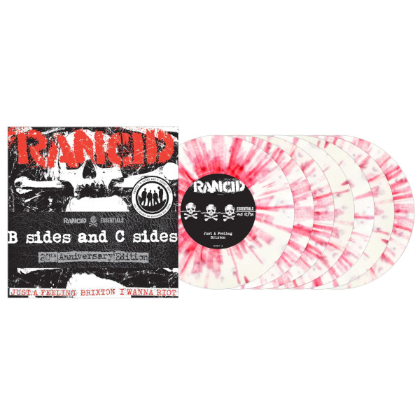 lp-rancid-bsides-csides RANCID - B SIDES and C SIDES- White W/ Red Splatter Vinyl 7X7"