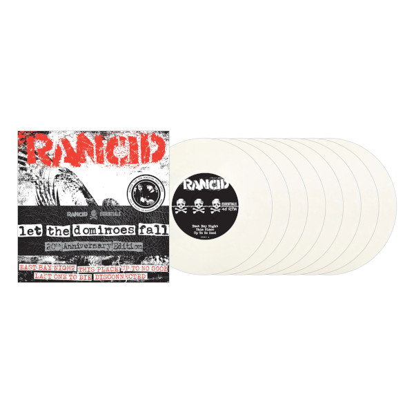 RANCID- LET THE DOMINOES FALL White Vinyl 8X 7 Vinyl