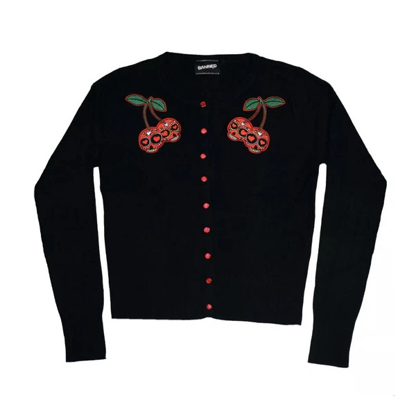 CARDIGAN CEREZAS CALAVERA