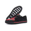 ZAPATO CREEPER SNEAKER TUK ANTE VEGANO Y TARTAN ROJO