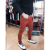 PANTALON ESCOCES ROJO ELÁSTICO