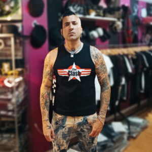 CAMISETA TIRANTES THE CLASH ESTRELLA MILITAR