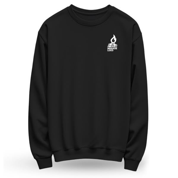 SUDADERA BRIGADE LOCO LOGO PEQUEÑO NEGRA
