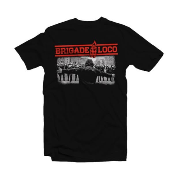 CAMISETA BRIGADE LOCO NEGRA