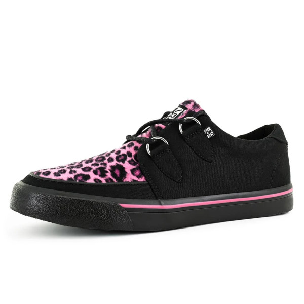 zapatillas-tuk-leopardo-rosa-detalle ZAPATILLAS CREEPER TUK LONA Y LEOPARDO ROSA