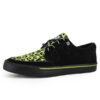 zapatillas-tuk-leopardo-verde-neon ZAPATILLA CREEPER TUK NEGRO ANTE - LEOPARDO VERDE NEON