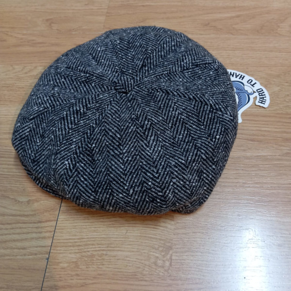 GORRA NEWSBOY ESPIGA GRIS ANCHA IRLANDESA HTH