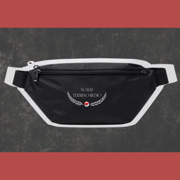 RIÑONERA BORDADA "NO HAY TÉRMINO MEDIO"
