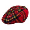 GORRA BOINA NEWSBOY ESCOCÉS ROJO HTH